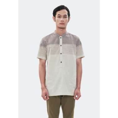 MANZONE Kemeja Koko Lengan Pendek MADIZ- KHAKI M