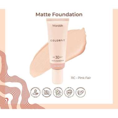 WARDAH COLORFIT MATTE FOUNDATION Wardah 52N ALMOND