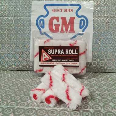 Bulu Rol Kapal Putih \ Bulu Roll Cat Putih 4" SUPRA \ Bulu Kuas Rol 4 INCH
