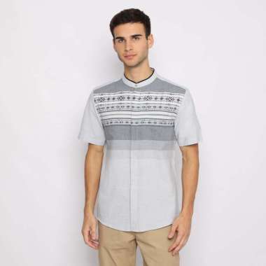 Platini Kemeja Koko Pria Lengan Pendek Katun Biru 931153