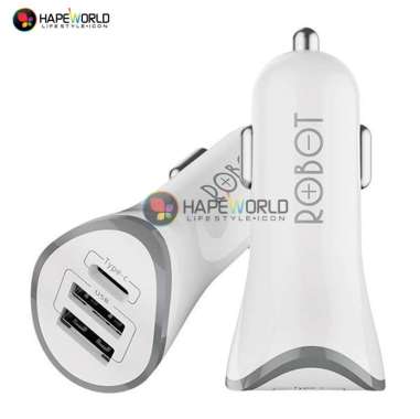 CAR CHARGER MOBIL RT-C08 ROBOT - ORIGINAL