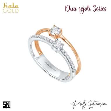 Cincin Emas Dua Sejoli Hala Gold Prilly Maaf Sayang 3WZ1018 14