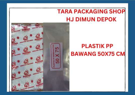 KANTONG PLASTIK BENING PP 50 X 75 MERK BAWANG