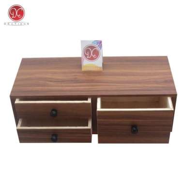 Rak Dinding Ambalan 3 Laci Meja Rias Kamar Tidur 3 Laci Tempel Dinding Coklat