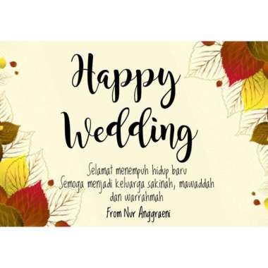 Kartu Ucapan/Greeting Card Custom Untuk Kado Wedding