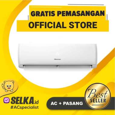 Hisense AN05CDG +INSTALLASI [1/2 PK] STANDARD +PIPA +KABEL +BRACKET +DUCT TAPE +PIPA DRAIN