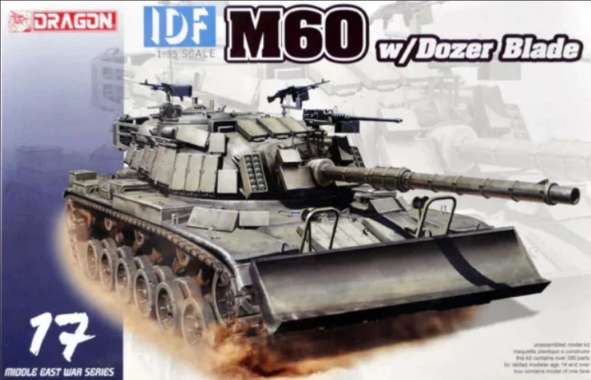 Tank IDF M60 w/DOZER BLADE Skala 1:35 Mokit Dragon