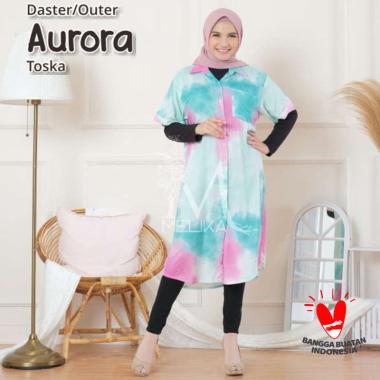 DASTER KEKINIAN / DASTER VIRAL / DASTER RAYON KERAH / TUNIK / OUTER TIE DYE AURORA Semua Ukuran TOSK