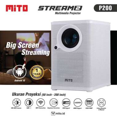 MITO Multimedia Projector Stream 2 P200 | Smart Projector