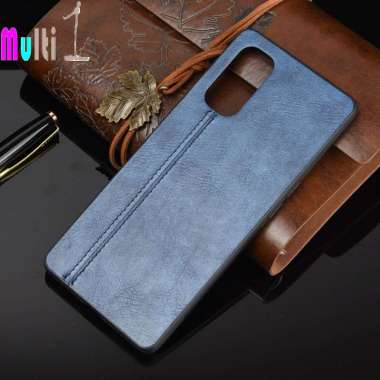 Case Oppo Reno 4 Pro Reno 4Pro Hybrid PU Leather material Slim Back Cover 003 Blue Oppo Reno 4 Pro