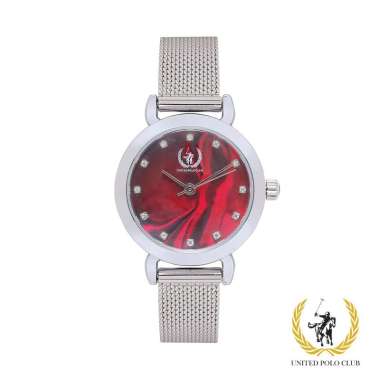 JAM TANGAN WANITA UNITED POLO CLUB L-SS-4019M ORIGINAL Maroon