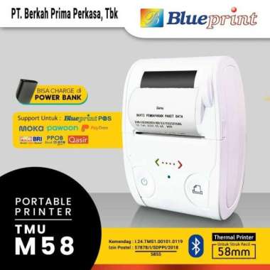 Printer Thermal Portable Bluetooth BLUEPRINT TMU-M58