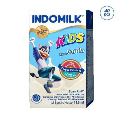 Promo Harga Indomilk Susu UHT Kids Vanila 115 ml - Blibli