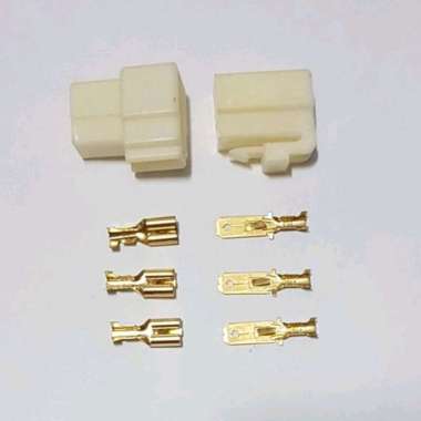 SOCKET 2/3/4/6 PIN + TERMINAL UTILUX - SOCKET + SKUN Socket 3 Pin