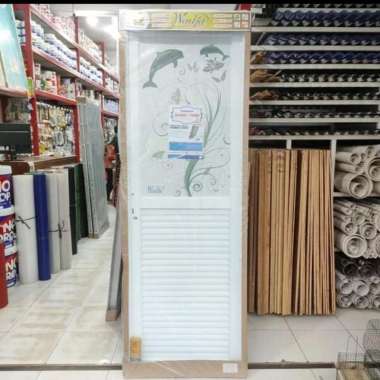 Pintu Kamar Mandi Kanan Alumunium Galvalum Tebal Wadja 71 x 202 x 8 cm
