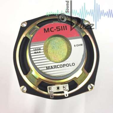 Speaker MARCOPOLO Sub Woofer 5.5 inch MC 5111 Hitam