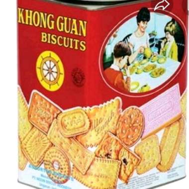 Khong Guan Kaleng 1600 gr-Hampers Lebaran 2023