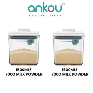 Ankou - Toples Susu Bubuk / Makanan Air Tight (Bundle 1500ml+1500ml)