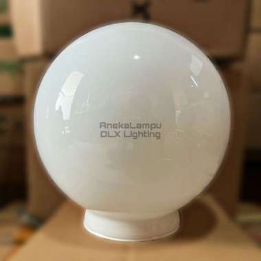 Hanya Kaca Diameter 22 Lampu Taman Bulat Minimalis Putih Dlx Lighting