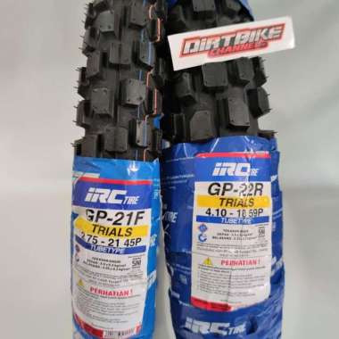 BAN IRC 18 21 DEPAN BELAKANG DUAL ROAD BAN STANDAR ORI KLX CRF 150 130/70-17