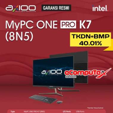 PC AIO AXIOO MYPC ONE PRO K7 (8N5) 8GB 512GB TKDN GARANSI RESMI