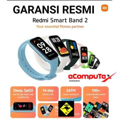 XIAOMI REDMI SMART BAND 2 AP RED MI SMART WATCH 2AP GARANSI RESMI BLACK