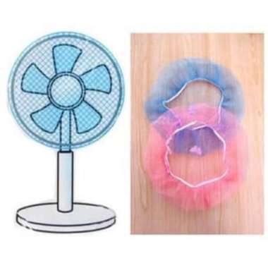 sarung kipas murah/cover fan Biru Muda