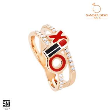 Cincin Sandra Dewi Gold Betty Boop Kiss Series 18K RI210770 12