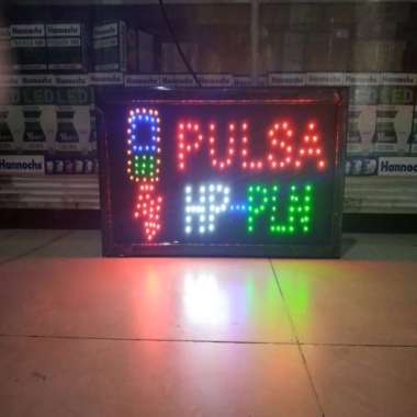 Papan Jual "Pulsa Hp-Pln" Led