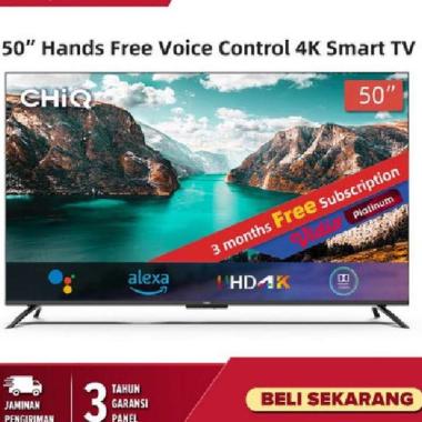 Changhong 50 Inch 4K Free Voice Control Frameless Android Smart TV