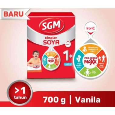Promo Harga SGM Eksplor Soya 1-5 Susu Pertumbuhan Vanila 700 gr - Blibli