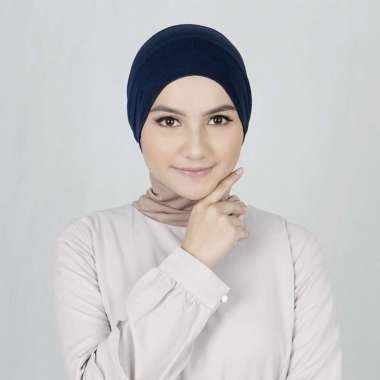 Nobby - Bandana inner / Dalaman Hijab Premium Anti Pusing Biru