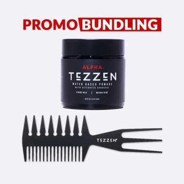 [BUNDLING] Tezzen Waterbased Pomade + Tezzen Texturizing Comb Tezzen Bravo