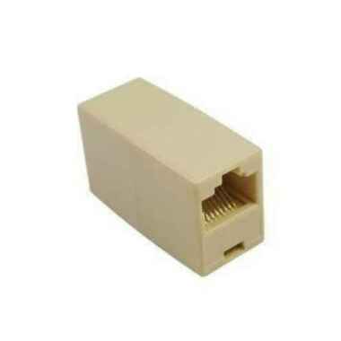 Barel RJ45 Coupler Female to Female UTP LAN Ethernet Network Jack cream