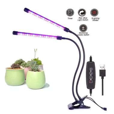 Lampu LED UV Hidroponik Tanaman Grow Light Phytolamp Full Spectrum USB LED 3 Colour Spectrum 2 LED