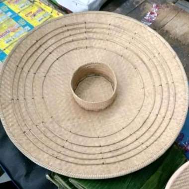 Caping Bambu Lebar 70 cm, Topi Petani asli Kebumen, SUPER, ter Murah