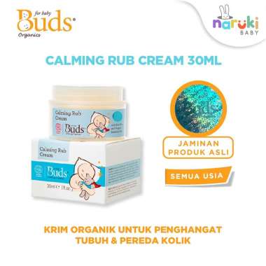 Buds Organics Calming Tummy Rub Cream Krim Penghangat Bayi 30 ml