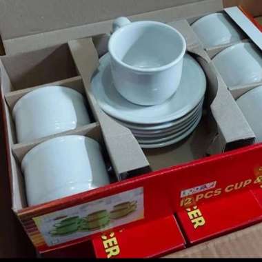 Cangkir Set Nikura Gelas Set Keramik Putih