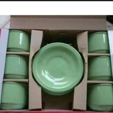Cangkir Set Nikura Gelas Set Keramik Hijau