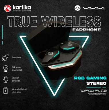 TWS Bluetooth Earphone WAWAWA WA-G30 - Black