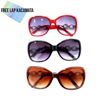 KACAMATA GAYA FASHION WANITA RETRO VINTAGE CANCELOR Normal HITAM