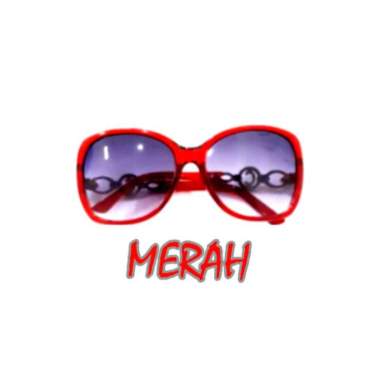 KACAMATA GAYA FASHION WANITA RETRO VINTAGE CANCELOR Normal MERAH