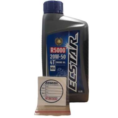 Ecstar oli motor suzuki R5000 20w-50 4T MA 0.8L oli mesin original