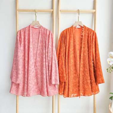 Emikoawa Outer Wanita Zoe - Outerwear Cardigan Premium Dusty Pink