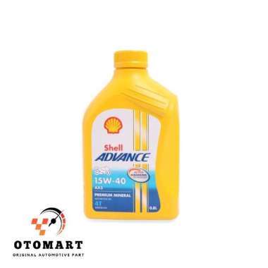 SHELL ADVANCE AX5 SAE 15W-40 DIJAMIN ORIGINAL 100% OLI MOTOR 4TAK