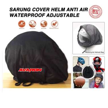 Sarung Cover Helm Tas Jas Hujan Anti Air, Debu, Panas Waterproof Merah