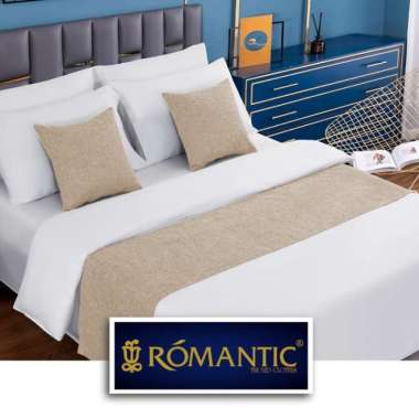 Bed Runner/Selendang kasur Khaki by ROMANTIC standard Hotel minimalis Multicolor