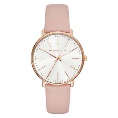 Jam Tangan Wanita Michael Kors MK2741 Pyper Rose Gold-tone Leather Strap