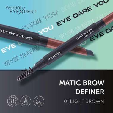 WARDAH Eyexpert Eyebrow Matic Brow Definer 01.Light Brown