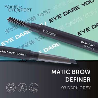 WARDAH Eyexpert Eyebrow Matic Brow Definer 03.Dark Grey